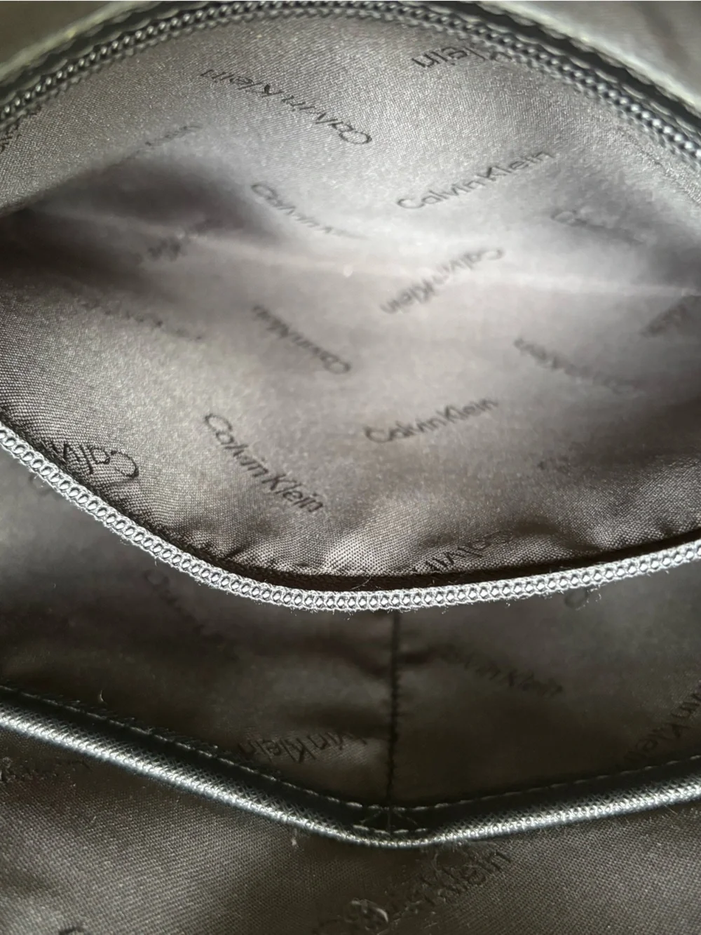 Calvin Klein Black Structured Faux Leather Tote